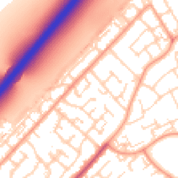 Daytime road noise heatmap for SS17 8DB