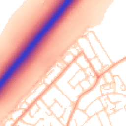 Daytime road noise heatmap for SS17 8DW