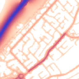 Daytime road noise heatmap for SS17 8DZ