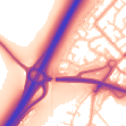 Daytime road noise heatmap for SS17 8QX