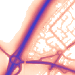 Daytime road noise heatmap for SS17 8QZ