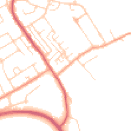 Daytime road noise heatmap for SS17 9BG
