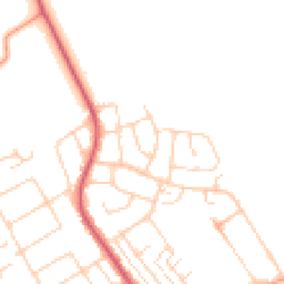 Daytime road noise heatmap for SS17 9ED