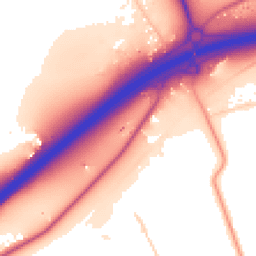 Daytime road noise heatmap for SS17 9EY