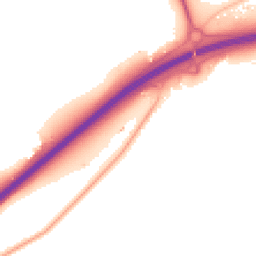 Night-time road noise heatmap for SS17 9EY