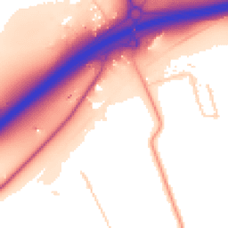 Daytime road noise heatmap for SS17 9JZ