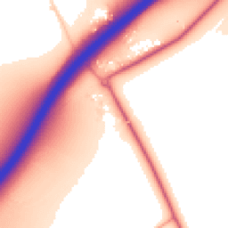 Daytime road noise heatmap for SS17 9NQ