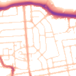 Daytime road noise heatmap for SS2 4AJ