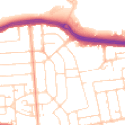 Daytime road noise heatmap for SS2 4AQ