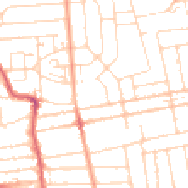 Daytime road noise heatmap for SS2 4AR