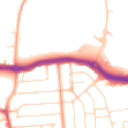Daytime road noise heatmap for SS2 4AT