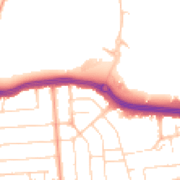 Daytime road noise heatmap for SS2 4AZ