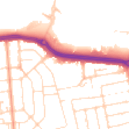 Daytime road noise heatmap for SS2 4BA