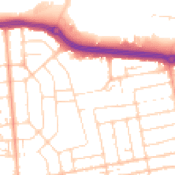 Daytime road noise heatmap for SS2 4BE
