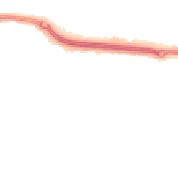 Night-time road noise heatmap for SS2 4BL