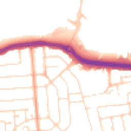 Daytime road noise heatmap for SS2 4BT