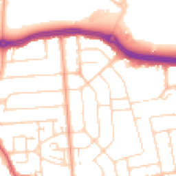 Daytime road noise heatmap for SS2 4BW