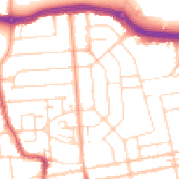 Daytime road noise heatmap for SS2 4BY