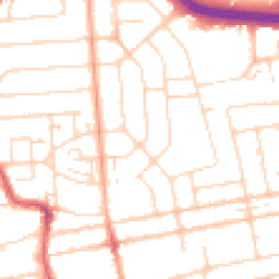 Daytime road noise heatmap for SS2 4DA