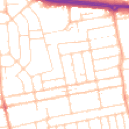 Daytime road noise heatmap for SS2 4DN