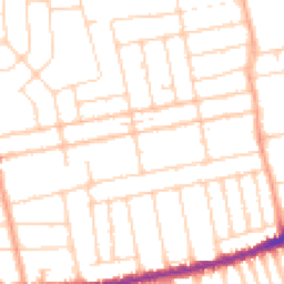 Daytime road noise heatmap for SS2 4DP