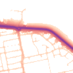 Daytime road noise heatmap for SS2 4FP