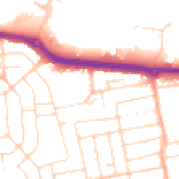 Daytime road noise heatmap for SS2 4GG
