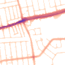 Daytime road noise heatmap for SS2 4GW