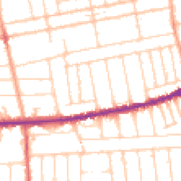 Daytime road noise heatmap for SS2 4JE