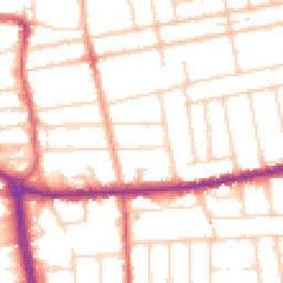 Daytime road noise heatmap for SS2 4JP