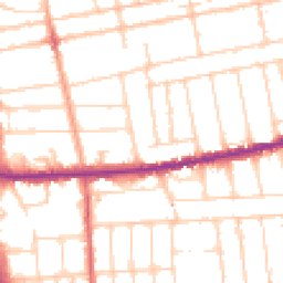 Daytime road noise heatmap for SS2 4JS