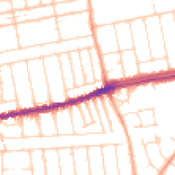 Daytime road noise heatmap for SS2 4NG
