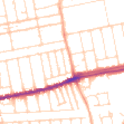 Daytime road noise heatmap for SS2 4NQ