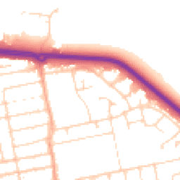 Daytime road noise heatmap for SS2 4QS