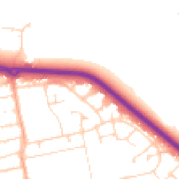 Daytime road noise heatmap for SS2 4QY