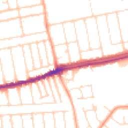Daytime road noise heatmap for SS2 4UA