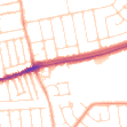 Daytime road noise heatmap for SS2 4XA