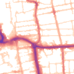 Daytime road noise heatmap for SS2 5AB