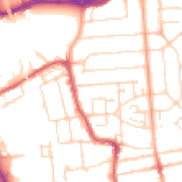 Daytime road noise heatmap for SS2 5EH