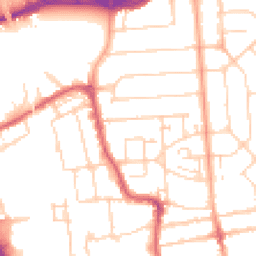 Daytime road noise heatmap for SS2 5EN