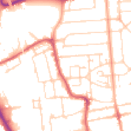 Daytime road noise heatmap for SS2 5HW
