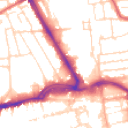 Daytime road noise heatmap for SS2 6AZ