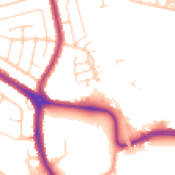Daytime road noise heatmap for SS2 6BE