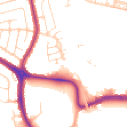Daytime road noise heatmap for SS2 6BT