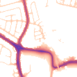 Daytime road noise heatmap for SS2 6BY