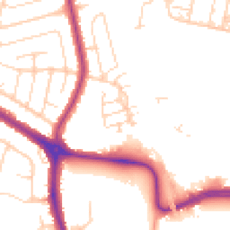 Daytime road noise heatmap for SS2 6DJ