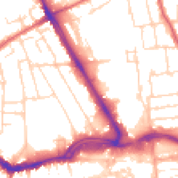 Daytime road noise heatmap for SS2 6DQ