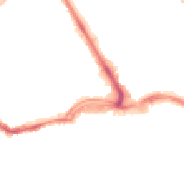 Night-time road noise heatmap for SS2 6FB