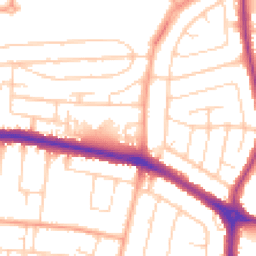 Daytime road noise heatmap for SS2 6GQ