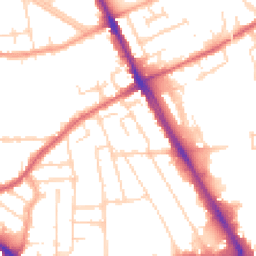 Daytime road noise heatmap for SS2 6HR